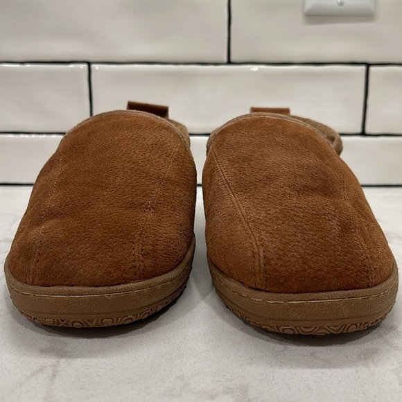Romeo Genuine Shearling Leather OLD FRIEND Men’s Size 9 Slippers Chestnut - Picture 14 of 16